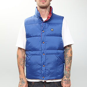 Volcom Caswell Reversible puffa gilet - Indigo