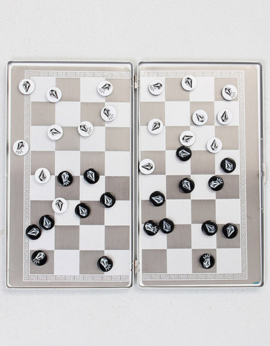 Check Yourself Travel Checkers(draughts)set