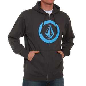 Volcom Circle Screen Zip Hoody - Shadow Grey