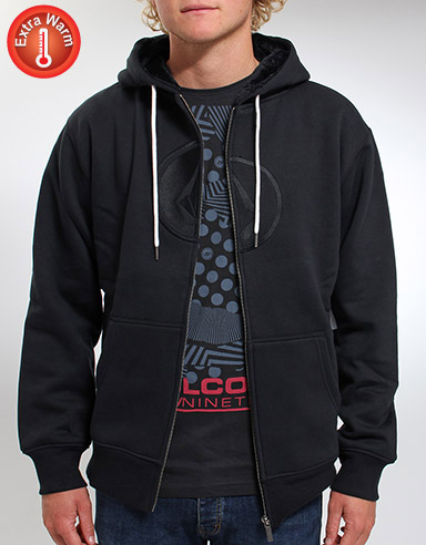 Volcom Circle Stone Fur Lined zip hoody