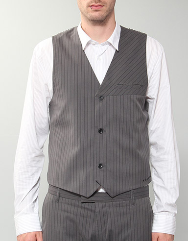 Volcom Daper Stone Vest Waistcoat - Dark Grey