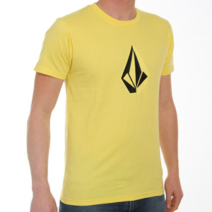 Volcom Distoned Tee Shirt - Yellow