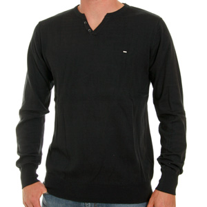 Volcom Double Time Pullover Henley jumper - Black
