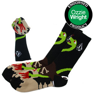 Volcom FA Ozzie Wright Socks - Black