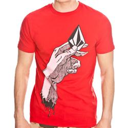 Volcom Hand It Over T-Shirt - Drip Red
