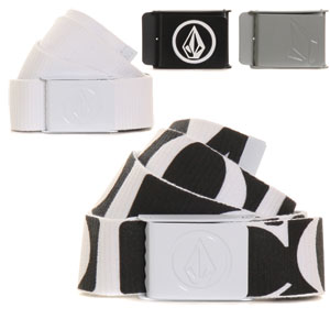 Volcom Interchange Reversible belt set - White