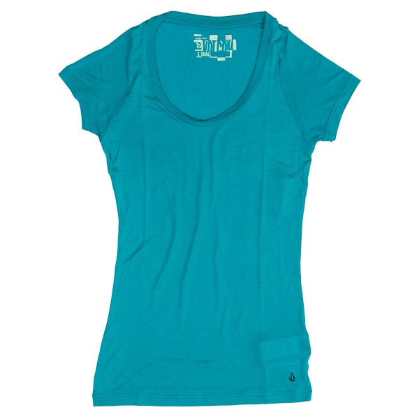 Volcom Ladies Ladies Volcom T-Shirt - Stone Only - Teal B5311158