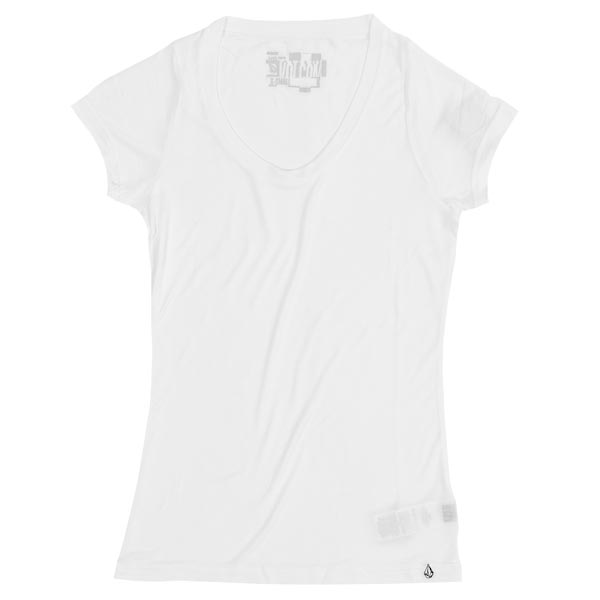 Volcom Ladies Ladies Volcom T-Shirt - Stone Only - White