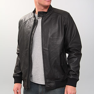 Volcom Lawler Leather jacket - Black