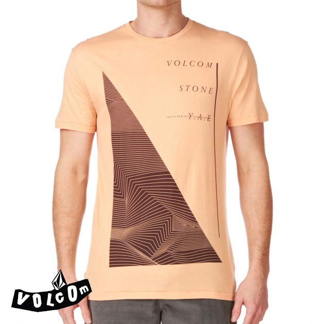 Volcom Mens Volcom Cosine T-Shirt - Coral