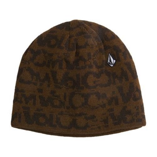Volcom Mens Volcom Ctrl X Reversible Beanie Brown