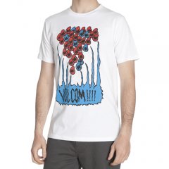 Mens volcom Fa Santi Tee White