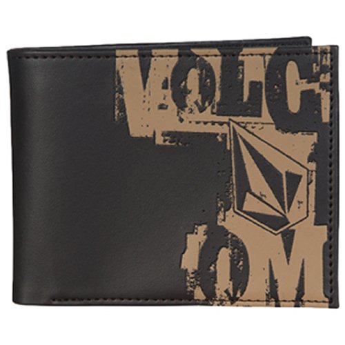Mens Volcom Head Rush Pvc Wallet Brown