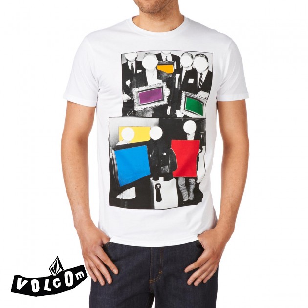 Volcom Mens Volcom John Baldessari T-Shirt - White