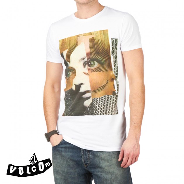 Volcom Mens Volcom Matt French T-Shirt - White