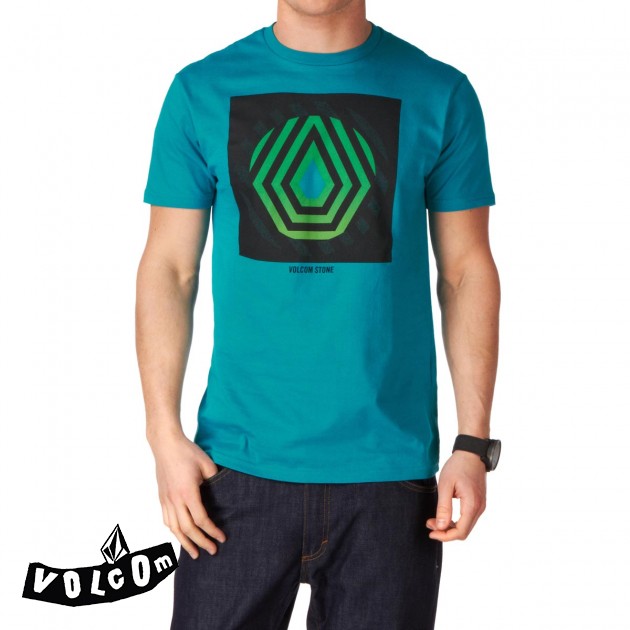 Volcom Mens Volcom Minds Eyes Slim T-Shirt - Bright