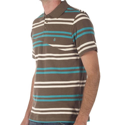 Volcom Mens Volcom Shifted Polo Chocolate
