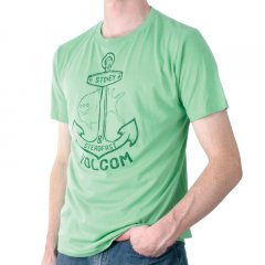 Mens Volcom Steady Fast Tee Dust Green