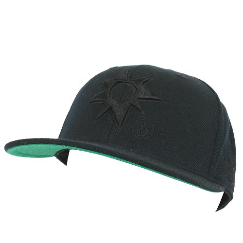 Volcom Mens Volcom Stone Age Star Fitted Hat 001 Blk