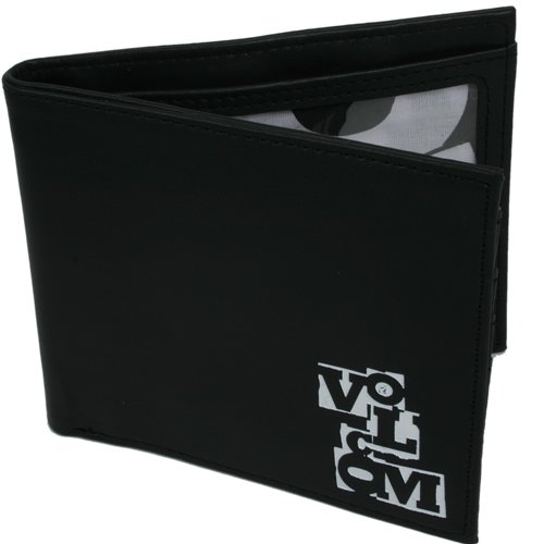 Volcom Mens Volcom The Assortment Leather Wallet Black
