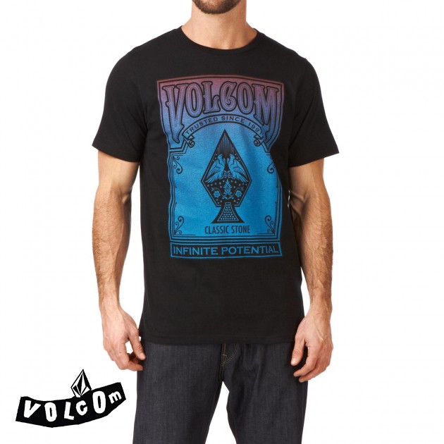 Mens Volcom Vandolin Basic T-Shirt - Black