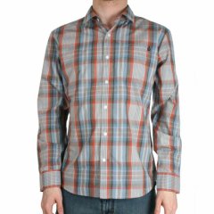 Volcom Mens Volcom X Factor Plaid Shirt Orange