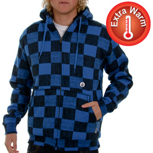 Mr Furley Fleece lined zip hoody - Bright