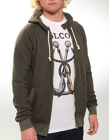 Oldgrant Ultraslim Zip hoody - Dark Olive