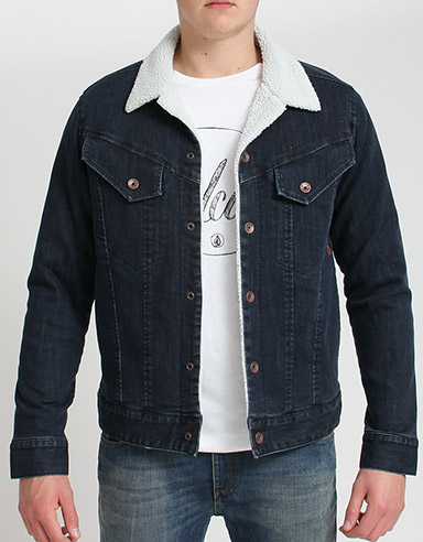 Volcom Ramble Denim Sherpa Jackert
