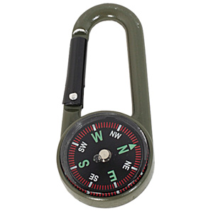 Volcom Scout Series Carabiner Compass keyring