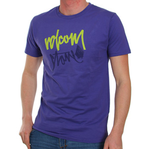 Volcom Secret Tag Tee shirt - Purple