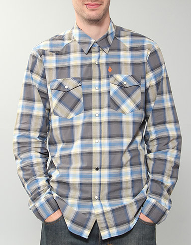 Volcom Shinding Shirt - Grey Vintage