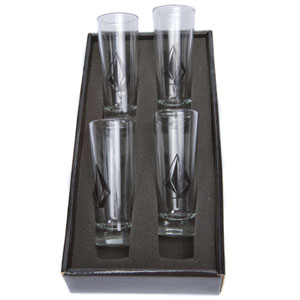 Volcom Shot Glasses Set Pack of 4 shot glasses -