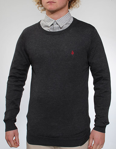 Volcom Standard Crew Neck jumper - Heather Black