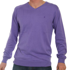 Volcom Standard V neck jumper - Light Purple