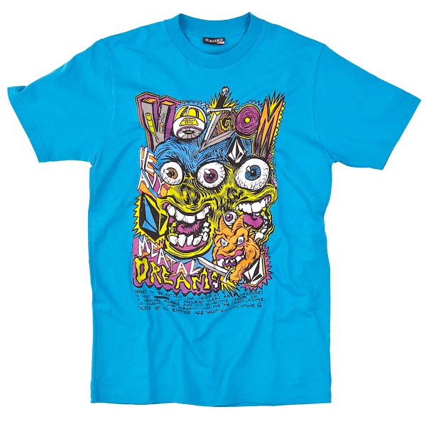 Volcom T-Shirt - Heavy Metal - Blue A3511062
