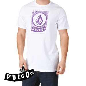 Volcom T-Shirts - Volcom Label T-Shirt - White
