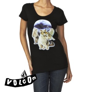 Volcom T-Shirts - Volcom Mooncat T-Shirt - Black