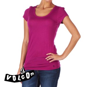 Volcom T-Shirts - Volcom Stone Only T-Shirt - Plum