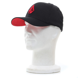 Volcom The Stone 6277 Flexfit cap - Black/Red