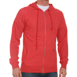 Volcom Timesoft 2 Zip Hoody - Heather Berry Red