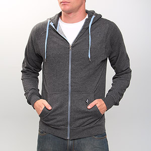 Timesoft 3 Ultra Slim Zip Hoody - Black