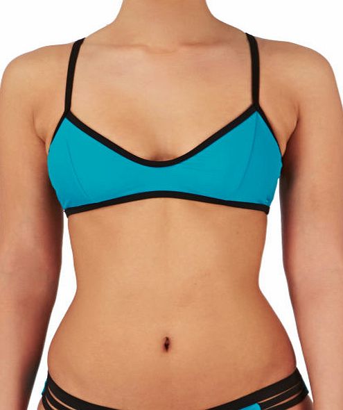 Volcom Womens Volcom Beachblock Crop Bikini Top - Sea