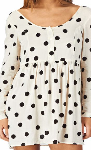 Volcom Womens Volcom Dolly Ls Dress - Off White