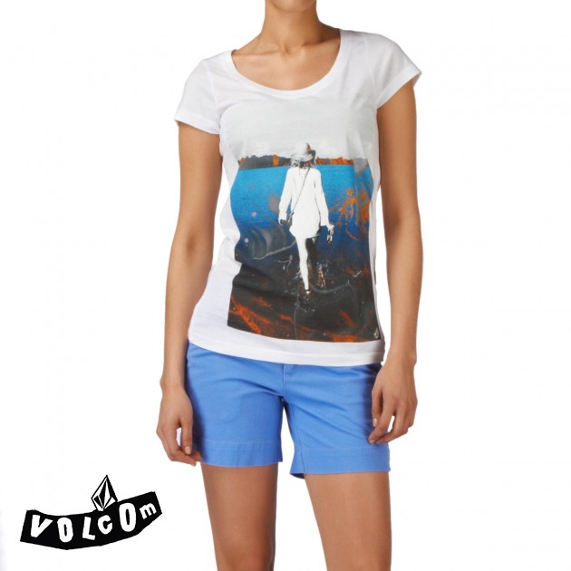 Volcom Womens Volcom FA Justin Crawford T-Shirt - White