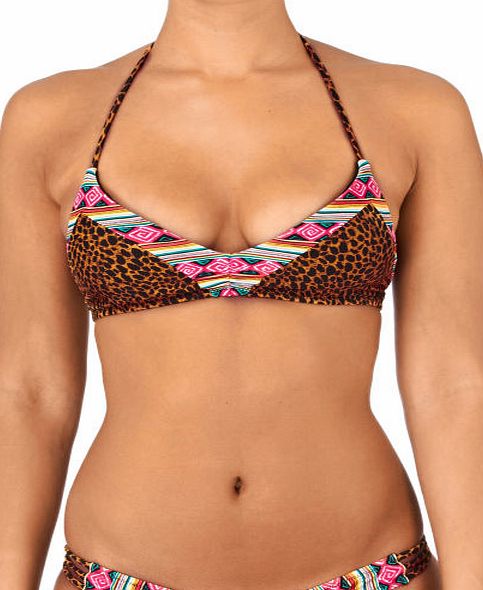Volcom Womens Volcom Native Tracks Crop Bikini Top -