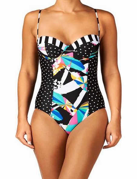 Volcom Womens Volcom Reality Bites Swimsuit - Multi