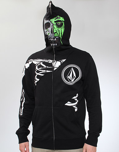 Zombie Zip hoody - Black