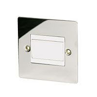 VOLEX 10A Fan Isolating Sw P Chrme Flt Plate