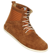 Volta Reversed Cognac Tan Suede Boots